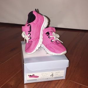 Koala Kids Pink Memory Foam Sneakers Sz 4
